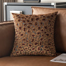 Ljojo 3D Leopard Print Sherpa Pillow Cover 18x18 Inch in Various Colors