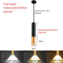 Modern Minimalist LED Chandelier Long Tube Hanging Light for Dining Room by Ljojo