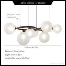 Ljojo Magic Beans Chandelier: Modern Dining Room Pendant Light for Home Decor