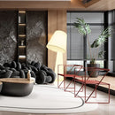 Ljojo Luxe Fabric Floor Lamp for Living Room Bedroom Study Hotel Villa Home