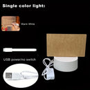 Acrylic Dry Wipe Board Lamp Transparent DIY Erasable Night Light with Message Board