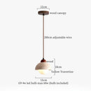 LED Hanging Lamp Yellow Travertine for Kitchen Island Dining Room Chandelier Ljojo