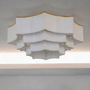 Ljojo Medieval Retro Fabric Living Room Ceiling Chandelier - LED Lighting for Home Decor
