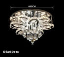 Ljojo LED Crystal Chandelier for Foyer Living Room Decoration