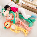 Ljojo Long Legged Animal Plush Toy Pillow - Lion Monkey Leg Doll Clip - Birthday Gift