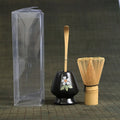 Ljojo Matcha Tea Set Bamboo Whisk Scoop Ceramics Bowl Handmade Ceremony Tool