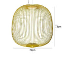 American Birdcage Villa Metal LED Pendant Light for Home Decor Chandelier by Ljojo
