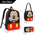Ljojo Mickey Mouse Kids Backpack Lunch Box Pencil Boxes Set