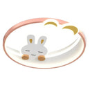 Ljojo Cute White Rabbit LED Ceiling Lamp Chandelier Kids Room Decor Children's Bedroom Lighting
