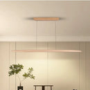 Large Wooden Led Pendant Lamp Dimmable for Dining Room by Ljojo
