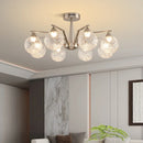 Modern LED Glass Ball Chandelier Pendant Light for Home Decor by Ljojo