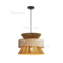 Vintage Wabi Sabi Hemp Rope Chandelier Pendant Light for Cafe and Dining Room by Ljojo