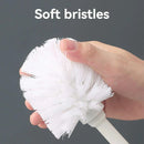 Ljojo Long Handle Toilet Brush with Standing Base - Bathroom Cleaning Tool