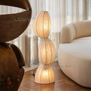 Middle Aged Silk Floor Lamp for Living Room | Niche Design LED Desk Lamp Room Decor by Ljojo