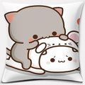 Cartoon Cute Mocha Mochi Peach Cat Pillow Case - Ljojo Home Decor