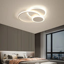 Ljojo LED Ceiling Light: Modern White & Black Chandelier for Home Decor