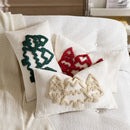 Embroidered Christmas Tree Cushions Cover - Ljojo Branded Festive Pillowcase