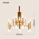 Ljojo Modern Golden Pendant Light Chandelier for Elegant Nordic Living Room Decor
