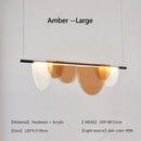 Medieval Bauhaus Acryl Bule/Amber LED Pendant Light Chandelier for Home Decor by Ljojo