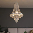 Ljojo Luxury Crystal Chandelier for High Ceiling Staircase European-Style Lighting