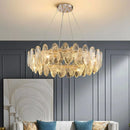 Ljojo Luxury Crystal Living Room Chandelier | Modern Dining Room Pendant Lamp Fixtures