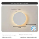 Ljojo LED Touch Sensor Wall Lamp - Modern Minimalist Style for Bedroom, Staircase, Porch