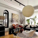 Ljojo™ Rice Paper Wabi Sabi Pendant Lamp, Ceiling Hanging Light for Kitchen, Living, Dining Room