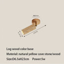 LED Stone Spotlight Wall Lamp Modern Travertine Bedside Reading Light by Ljojo