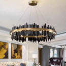 LED Pendant Light Luxury Crystal Chandelier for Master Bedroom Living Room by Ljojo