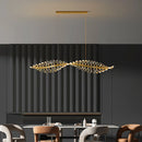 Ljojo Luxury Crystal Chandelier Pendant Light Elegant Dining Room Ceiling Lamp