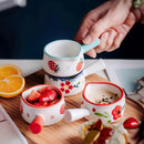 Ljojo Mini Milk Pot with Seasoning Handle - Creative Ceramic Milk Cup, 50ml
