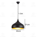 Industrial Black Ceiling Pendant Lamp E27 for Restaurant Dining | Ljojo