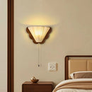 Ljojo LED Wooden Wall Sconce for Bedroom, Corridor, Living Room - French Retro Style