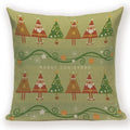 Elk Snowflake Santa Claus Gloves Christmas Pillowcase by Ljojo