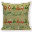 Elk Snowflake Santa Claus Gloves Christmas Pillowcase by Ljojo
