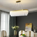 Modern Gold Crystal LED Chandelier - Elegant Home Lighting for Living Room by Ljojo