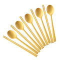Ljojo 10Pc Silicone Cutlery & Chopsticks Set for Sushi & Desserts