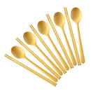 Ljojo 10Pc Silicone Cutlery & Chopsticks Set for Sushi & Desserts