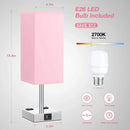 Ljojo LED Desk Lamp with Touch Control, USB-C+A Port, Dual AC Outlets, Rechargeable Battery