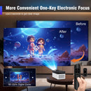 Ljojo™ Magcubic Ultra Short Throw Projector 900 ANSI 8K Electronic Focus WiFi6 Voice