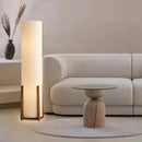 Modern Retro Fabric and Solid Wood Floor Lamp for Living Room Study Bedroom by Ljojo
