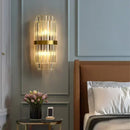 Ljojo LED Crystal Wall Lamps: Luxury Gold Wall Sconces for Home Art Decor & Bedside Lighting