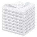 Ljojo Microfiber Waffle Kitchen Towels - Ultra Absorbent Cleaning Rags