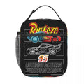 Ljojo Lightning Mcqueen Insulated Lunch Bag for School, Bento Box Cooler