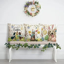 Easter Puppy Cat Egg Pattern Pillowcase - Ljojo Brand Home Decoration