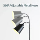 Ljojo Modern Adjustable Goose Neck LED Floor Lamp for Living Room Bedroom