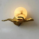 Ljojo Marble Wall Lamp: Medieval Luxury Lighting for Bedroom, Living Room & Corridor