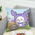Ljojo Mochi Cat Luxury Cushion Cover Set for Sofa and Bed