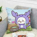 Ljojo Mochi Cat Luxury Cushion Cover Set for Sofa and Bed