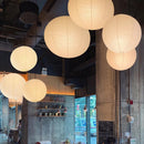 Japanese Wabi Sabi Wind Round Rice Paper Pendant Light Chandelier by Ljojo